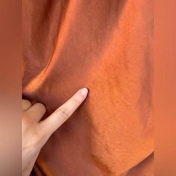 Hello Molly LIGHT MINDS SATIN MAXI DRESS CHOCOLATE halter neck twist back sz 4 - Picture 7 of 12